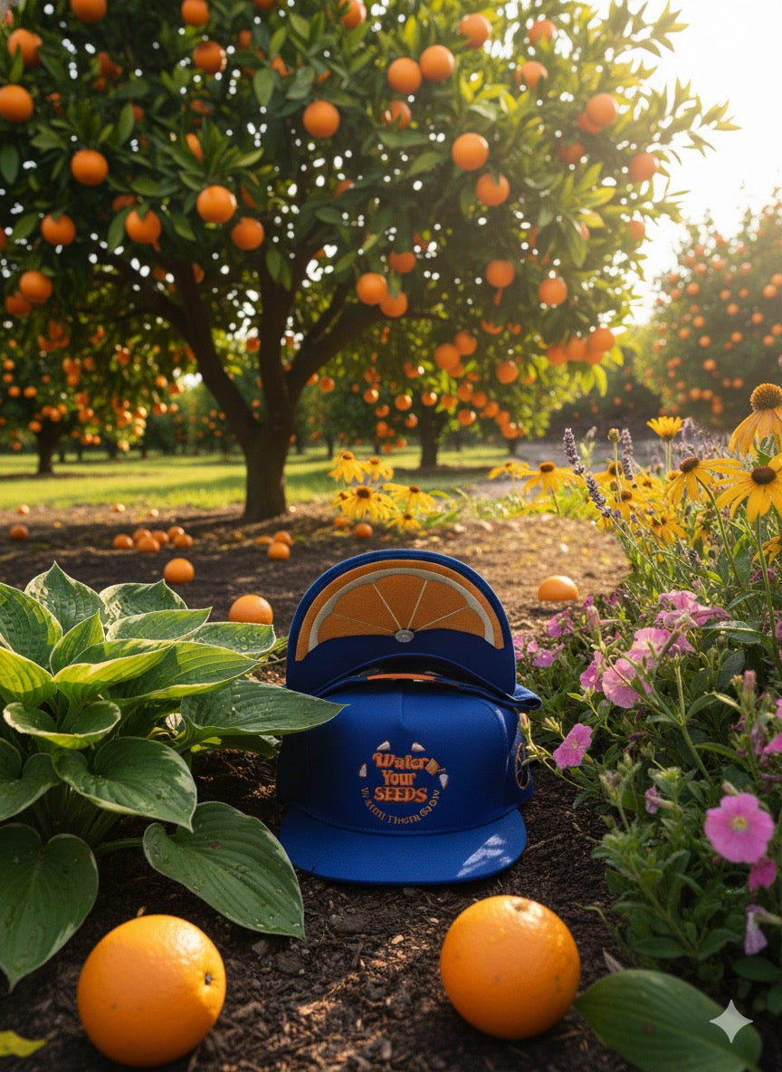 Water your Seed Snapback Hat (NY Oranges)