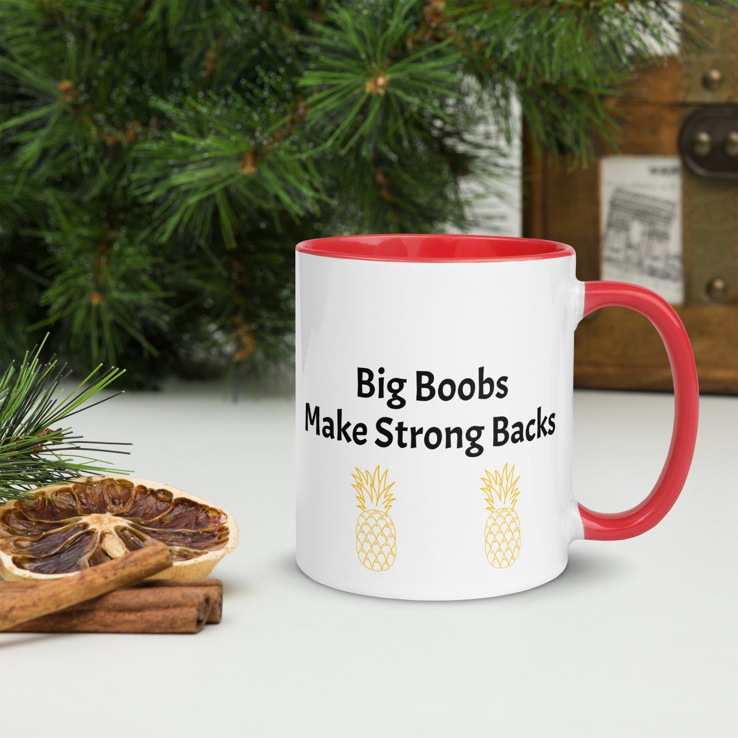 Boob Humor Mug with Color Inside