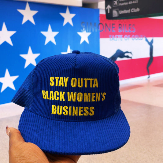 Stay Outta Black Women's Business Trucker Hat (Blueberry Lemonade) (PRE-ORDER)