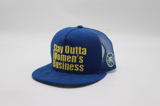 Stay Outta Women Business Trucker Hat (Blueberry Lemonade)(PRE-ORDER)