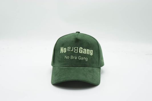 No Bra Gang (Green Corduroy Snapback) (PRE-ORDER)