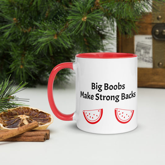 Boob Humor Mug with Color Inside
